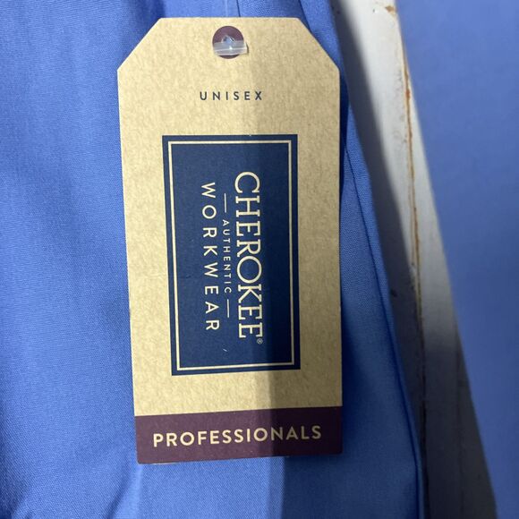 Cherokee Unisex Scrub Suit Blue Pants and Top Size 4XL WW644 NWT - Picture 8 of 16